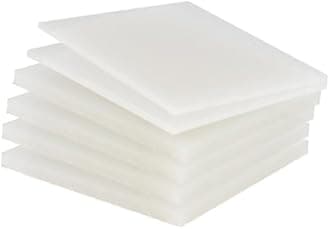 PP Polypropylene Sheet Plate Thickness 3mm-20mm Hard Sheet PVC Plate PP PE Sheet (200mm * 400mm * 8mm * 3 Pieces)