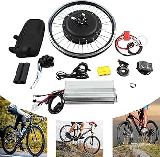 48V 1000W Rear Wheel Electric Bike Conversion Kit 20" Electric Bicycle Motor Kit with LED Display & Controller,E-Bike Rear Wheel Cycling Hub Motor Conversion Kit for Two Wheeled,Mountain,Beach